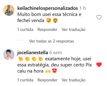Depoimento aluna