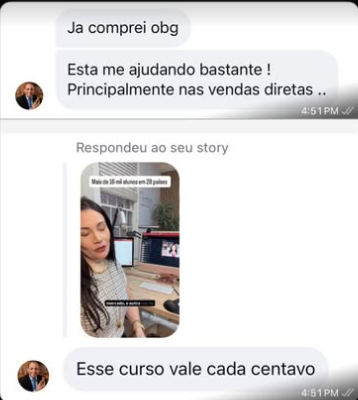 Depoimento aluna