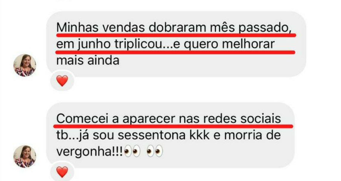 Depoimento aluna